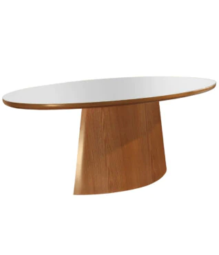 Mesa de Jantar Oval Bella 2,00mx1,10m 