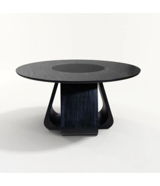 Mesa de Jantar Sevilha 1,60 de Diâmetro c/ vidro Giratório