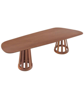 Mesa de Jantar Versa 2,20m x 1,10m Tampo Orgânico Laminado
