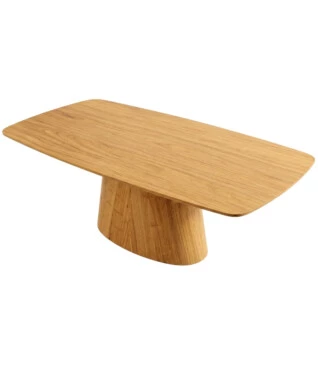 Mesa de Jantar Lysa 2,20m x 1,10m Com Vidro Off White