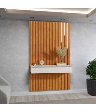 Painel Lince 1,35m Ripado C/LED Cascata