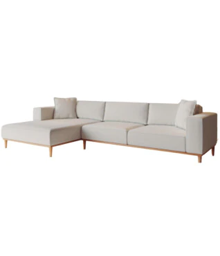 Sofá com Chaise Boreal 3m - Bianchi Móveis