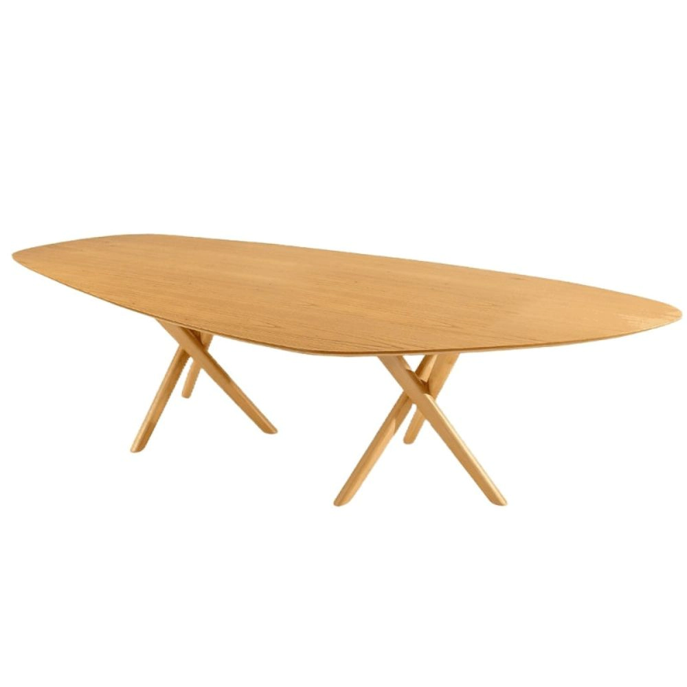 Mesa de Jantar Angel 2,60m x 1,10m Tampo Orgânico Laminado