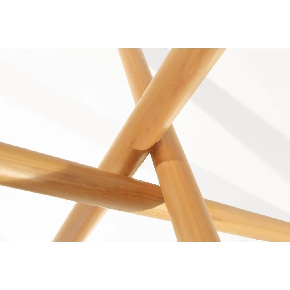 Mesa de Jantar Lisboa 1,20m de Diâmetro Vidro Off White PRONTA ENTREGA
