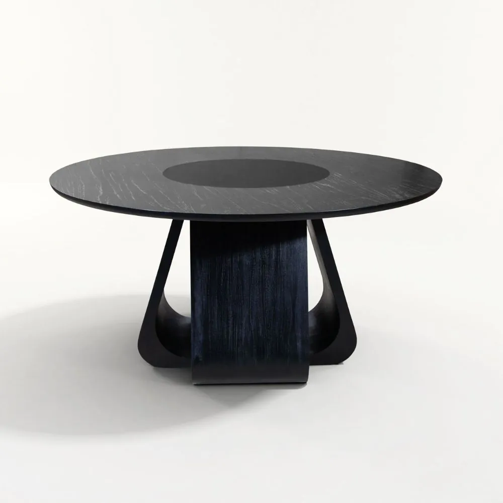 Mesa de Jantar Sevilha 1,60 de Diâmetro c/ vidro Giratório
