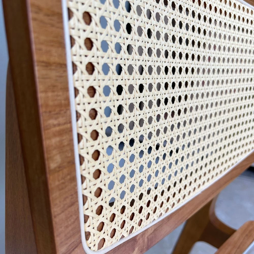 Cadeira Pergola com Ratan Sextavado Para Sala de Jantar PRONTA ENTREGA