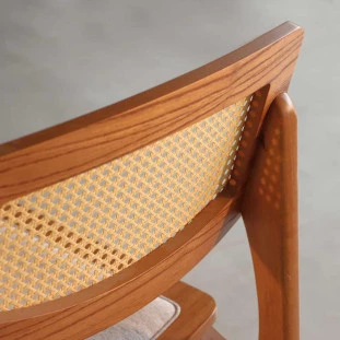 cadeira pergola com ratan sextavado prime decor frente