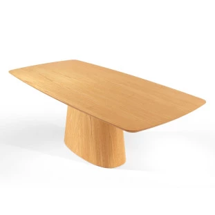 Mesa de Jantar Lysa 2,20m x 1,10m Com Vidro Off White