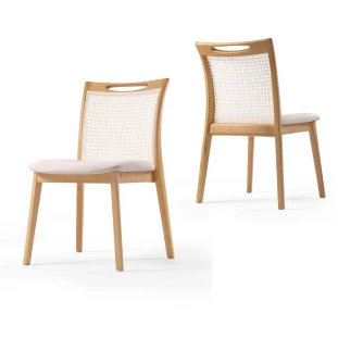 Cadeira Tayla 107 Kit com 2 unidades Para Sala de Jantar