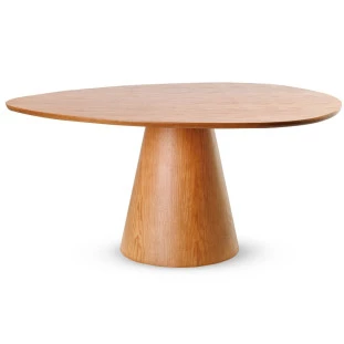 mesa cone com tampo orgânico