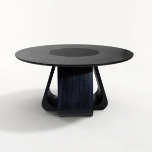 mesa com prato giratório