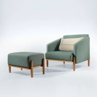 Poltrona com Puff - Decorare Móveis