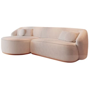 Sofá Blend Fixo com Chaise  2,50m - Bianchi Móveis