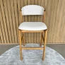 Banqueta Pérola Linho Off White PRONTA ENTREGA frente