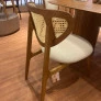 Cadeira Ariel com Encosto em Ratan Para Mesa de Jantar