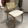 Cadeira Dubai com Encosto em Ratan Para Mesa de Jantar