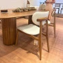 Cadeira Olivia com Encosto Estofado Para Mesa de Jantar