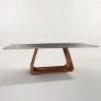 mesa louros tampo laqueado com vidro