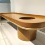 mesa de centro com vaso embutido