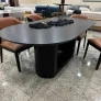 Mesa de jantar Londres 1,80m x 1,00m foto ambientada frente 