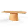 Mesa de Jantar Lysa 2,20m x 1,10m Com Vidro Off White