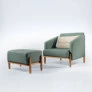 Poltrona com Puff - Decorare Móveis