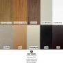 Tonalidades madeira e laca pollos decor buffet peron 2,40m